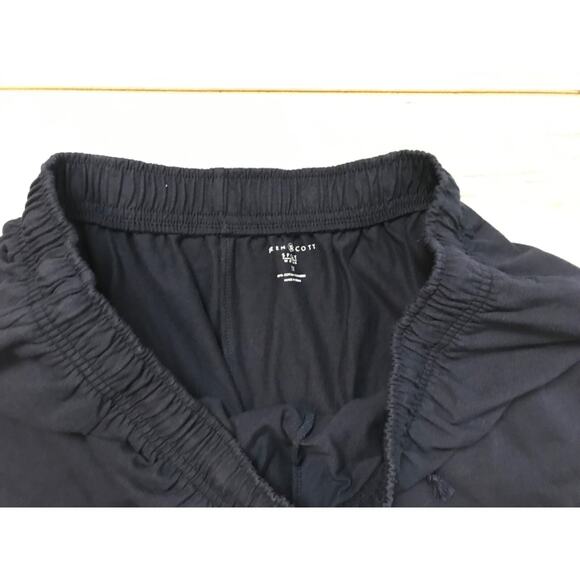 Karen Scott Navy Blue XL Short Cotton Blend Soft Drawstring Pants Side Pockets - Picture 3 of 4